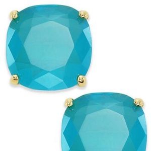 Kate spade teal earrings with gold